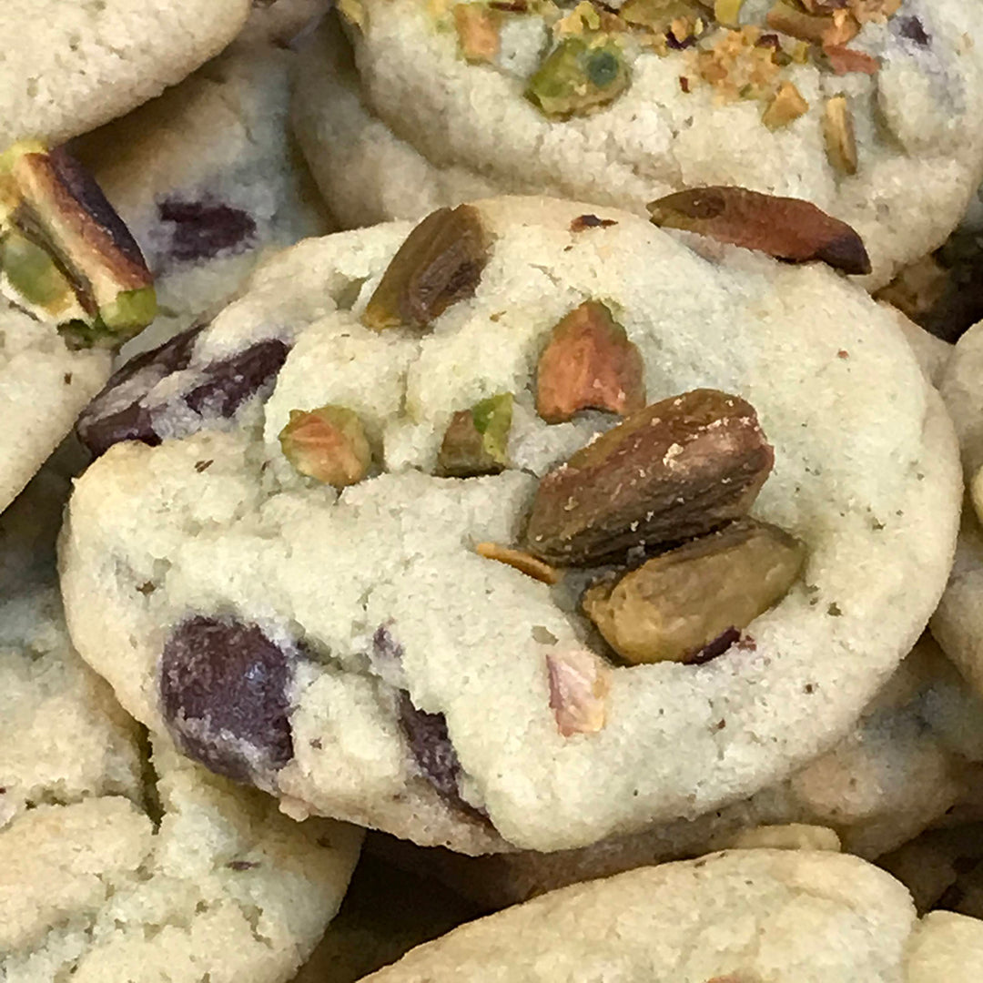 Pistachio Chocolate Chip Cookies