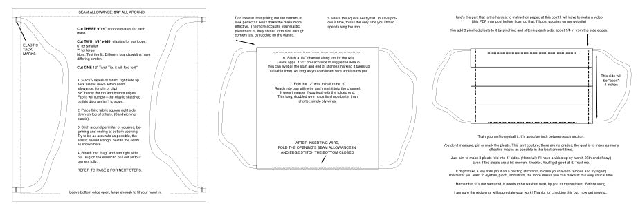 Free Face Mask Pattern