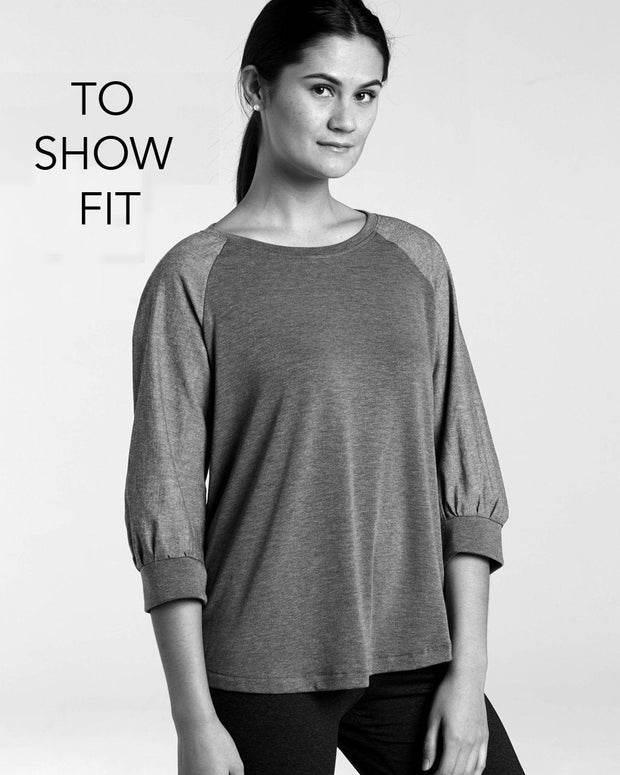 3/4 Sleeve Signature Top, Boat Print