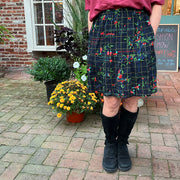 2-Tiered Skirt, French Print